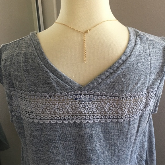 Jennifer Misty Blue Crochet Top - Picture 4 of 6
